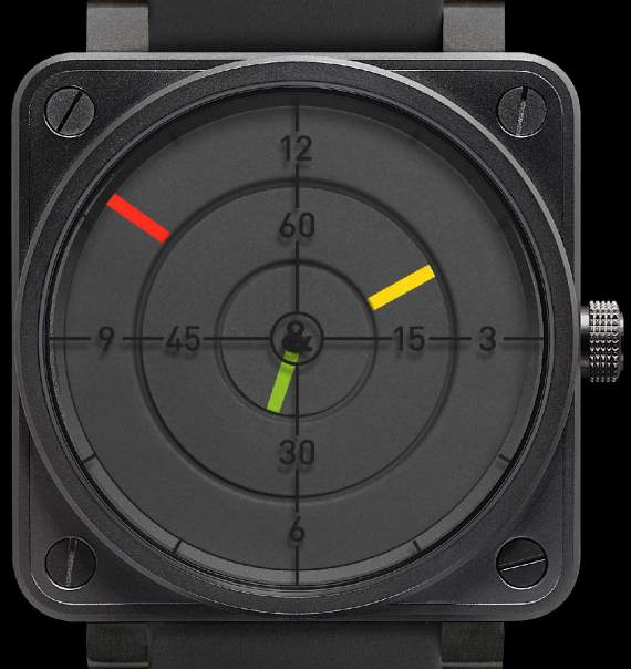bell-ross-br-01-radar-closeup 柏莱士BR01-92雷达设计表盘限量版腕表-复刻表