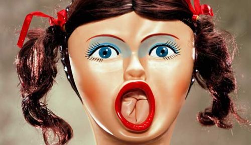 blow-up-doll 貝托魯奇環(huán)形計時怪異尖叫臉表盤腕表-復刻表