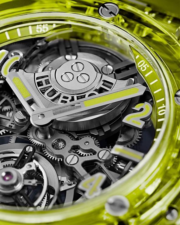 HUBLOT蓝宝石不只晶透亮还有萤光黄SAXEM满满科技含量-复刻表