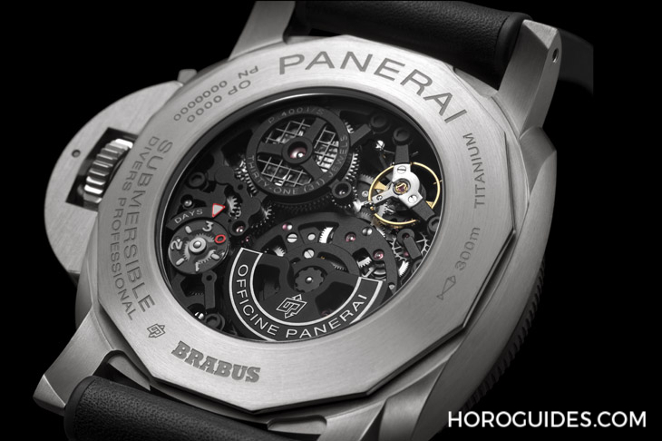OFFICINE PANERAI - DMLS金属镭射烧结表壳加持！ Panerai x Brabus联名表第四代现身：Submersible S eTitanio PAM01403