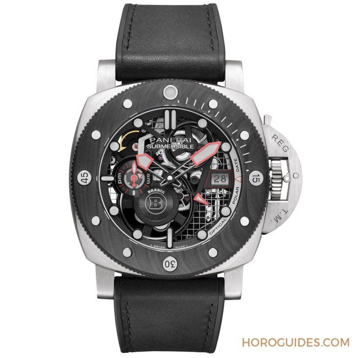 OFFICINE PANERAI - DMLS金属镭射烧结表壳加持！ Panerai x Brabus联名表第四代现身：Submersible S eTitanio PAM01403