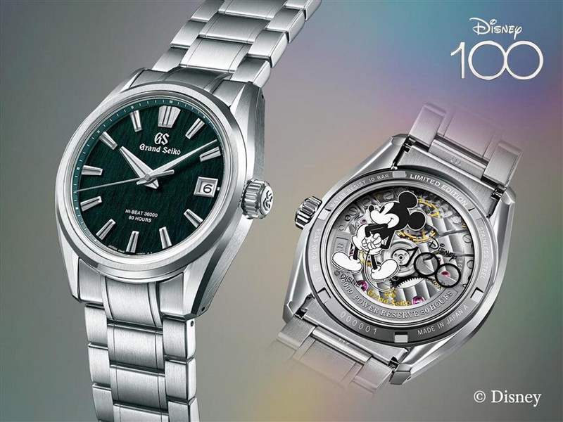 2023年為Disney迪士尼的100周年里程碑，GRAND SEIKO特別推出一款以SLGH011為基礎(chǔ)、限量100只的紀(jì)念表。 （GRAND SEIKO）