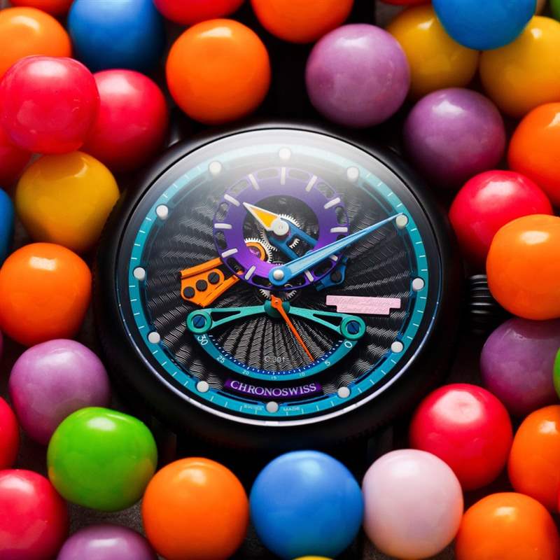 Chronoswiss推出Open Gear ReSec Candy Shop整时器布局腕表:糖果派对 Chronoswiss推出Open Gear ReSec Candy Shop整时器布局腕表:糖果派对-复刻表