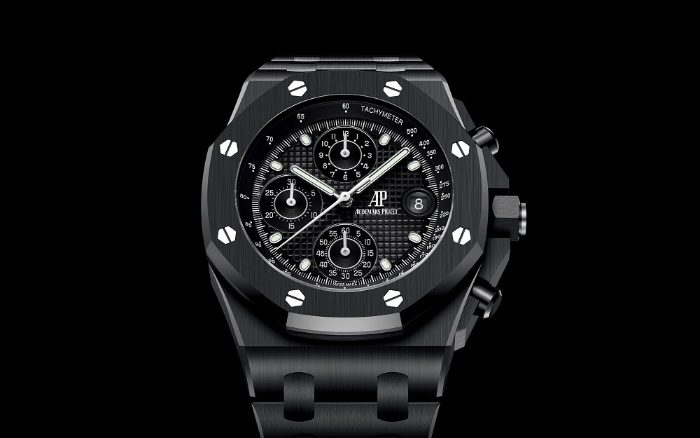 爱彼推出Royal Oak Offshore Chronograph Black Ceramic黑色陶瓷飞返计时码表-复刻表