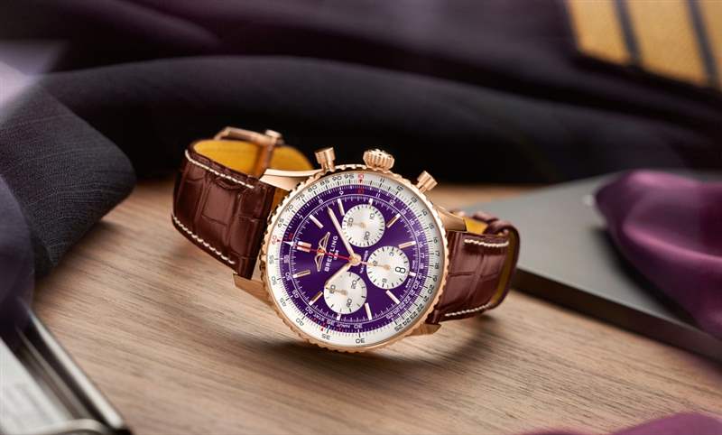 大势紫色贵气外露百年灵Navitimer B01台北101限量表-复刻表