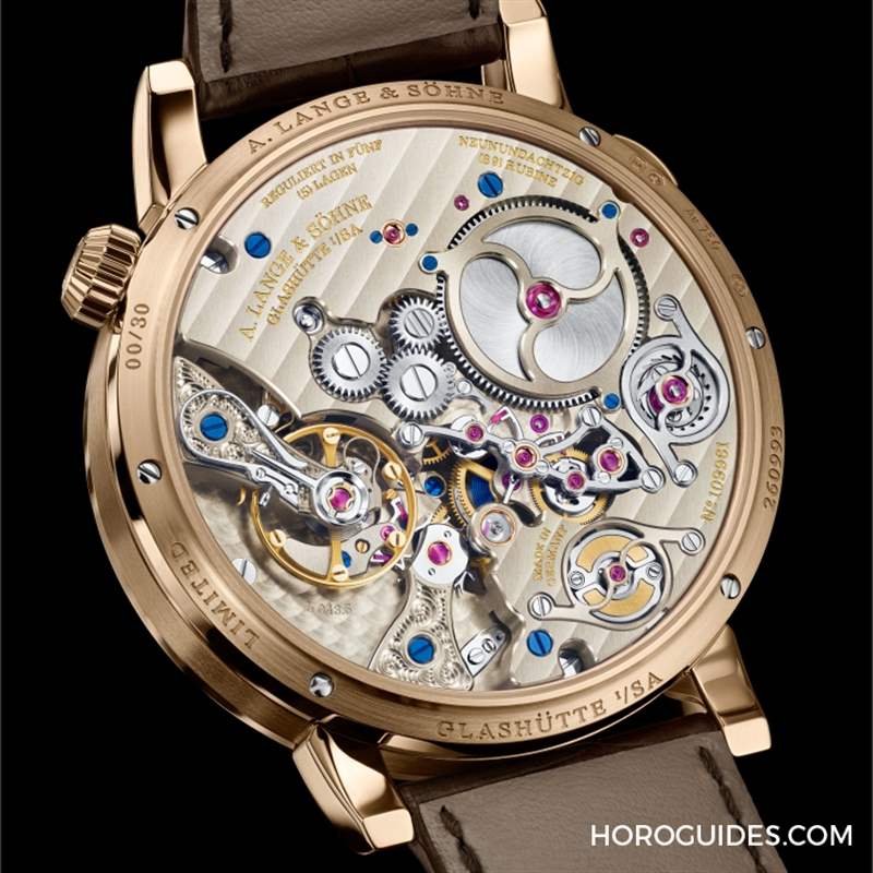 A. LANGE & S?HNE - 温暖蜜金限量登?。矢馴eitwerk Minute Repeater 18K蜂蜜金版