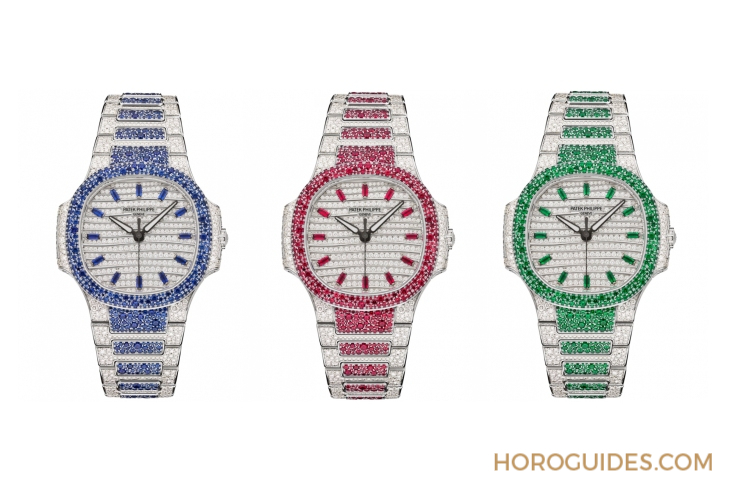 PATEK PHILIPPE - Ladies First！ 百达翡丽最新Aquanaut Luce「彩虹」三问表与Nautilus织纹复合表带