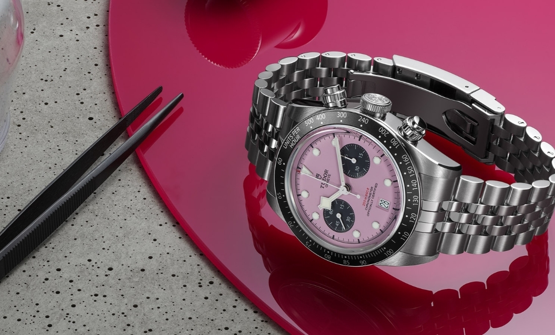 TUDOR - 颠覆传统的粉红熊猫！帝舵表TUDOR 发表Black Bay Chrono 'Pink'粉红表盘计时码表