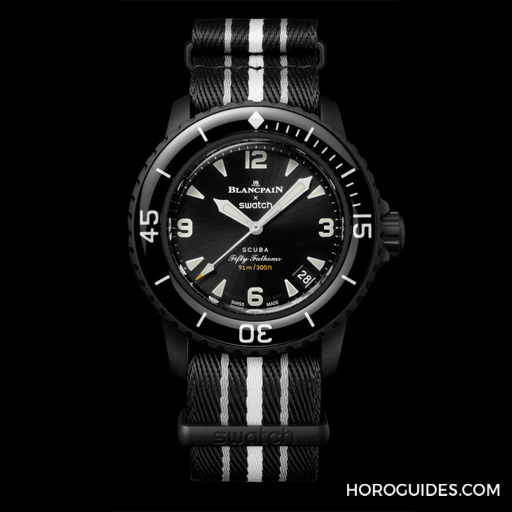 SWATCH - 太驚喜！更貼近五十噚腕表神韻的黑色調(diào)Blancpain × Swatch聯(lián)名表款「Ocean of Storm」現(xiàn)身