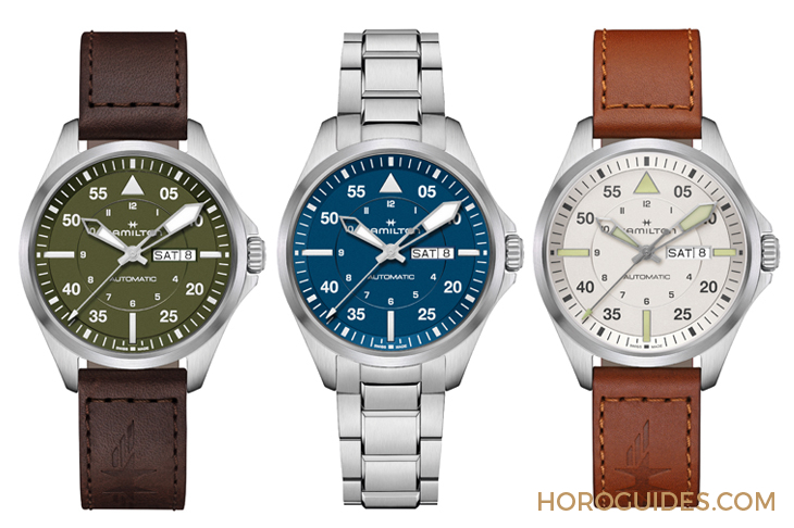 HAMILTON - 設計微調(diào)、新增尺寸，HAMILTON Khaki Aviation Pilot系列七款新作再現(xiàn)軍風