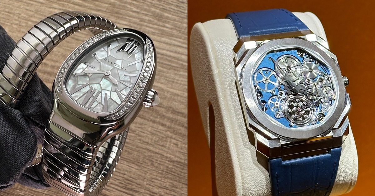 BVLGARI - 安藤忠雄為Serpenti出手了、全球最薄陀飛輪機芯黑化上陣｜BVLGARI W&W 2024速覽