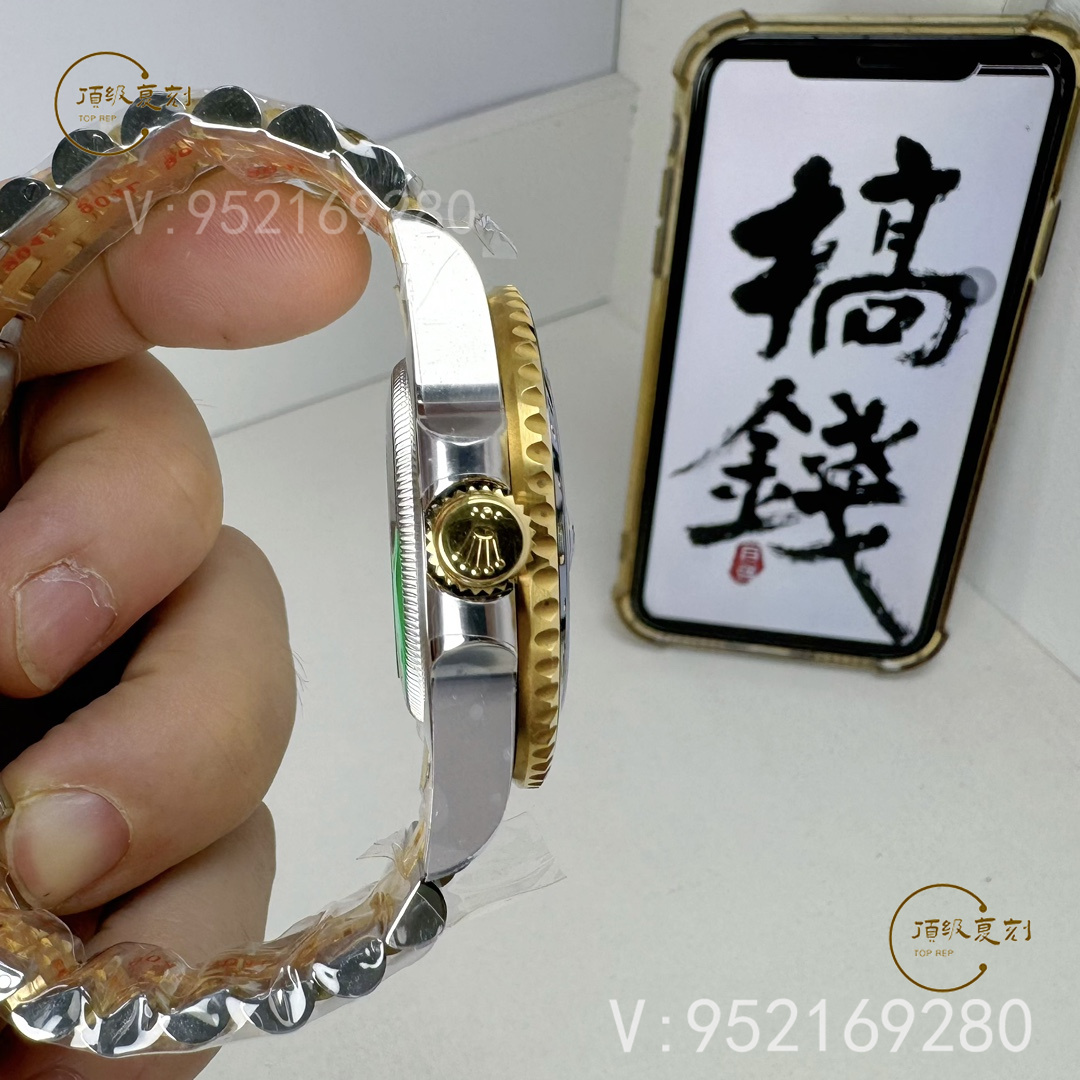 ARF厂新品劳力士配重版格林尼治间金皮蛋圈126713重量多少-复刻表