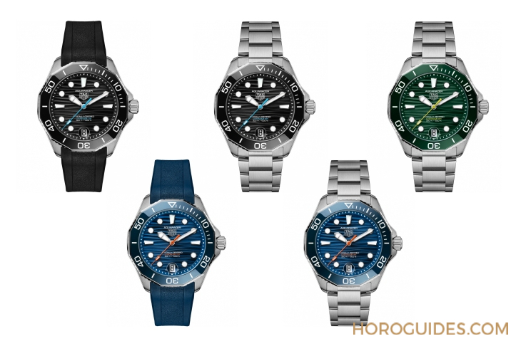 TAG HEUER - 潜水猛将升级！ TAG HEUER推出全新Aquaracer Professional 300日期腕表与GMT腕表