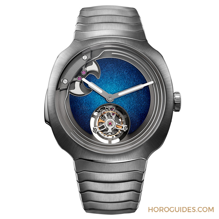 H. MOSER & CIE - 大明火琺瑯煙燻面加身，亨利慕時三問疾速者三問報時陀飛輪藍色琺瑯概念腕表奪目登場