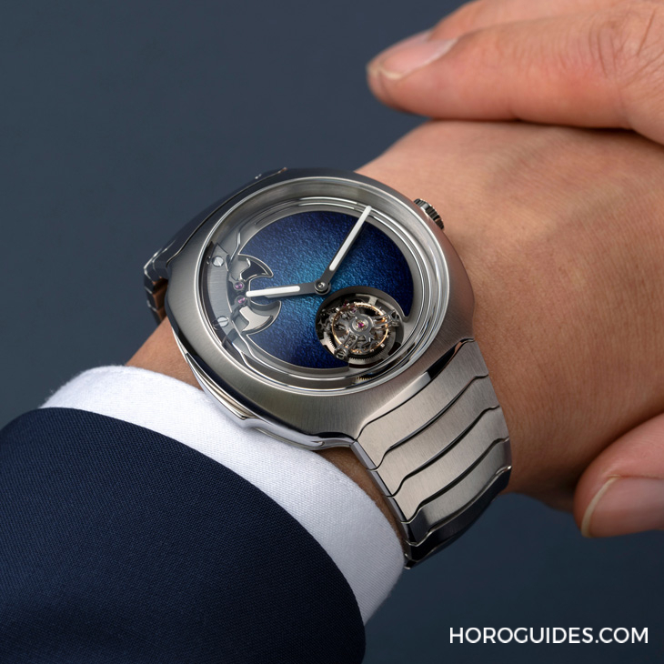 H. MOSER & CIE - 大明火琺瑯煙燻面加身，亨利慕時三問疾速者三問報時陀飛輪藍色琺瑯概念腕表奪目登場