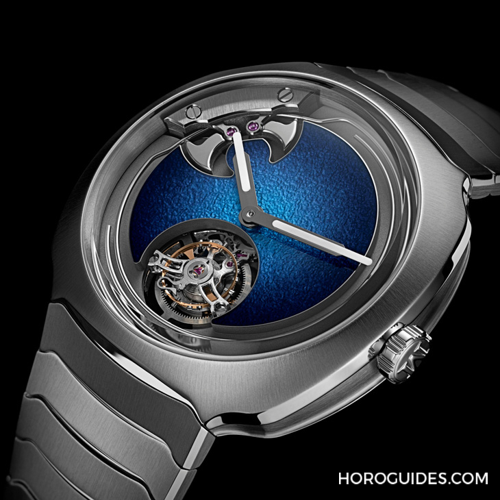 H. MOSER & CIE - 大明火琺瑯煙燻面加身，亨利慕時三問疾速者三問報時陀飛輪藍色琺瑯概念腕表奪目登場