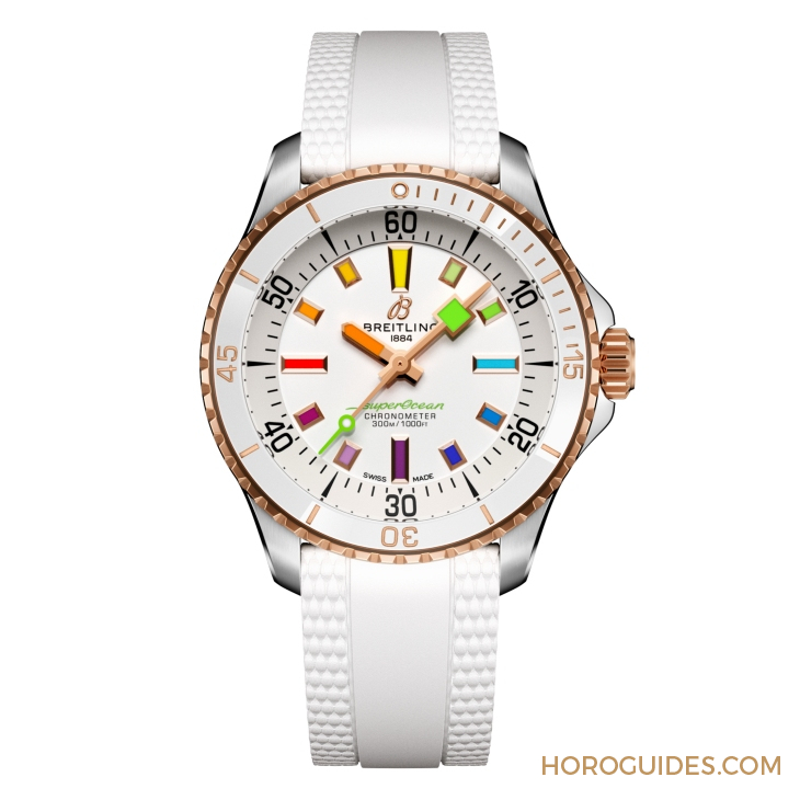BREITLING - 彩虹时标面、46mm千米深潜新表同步现身|BREITLING Superocean系列新表