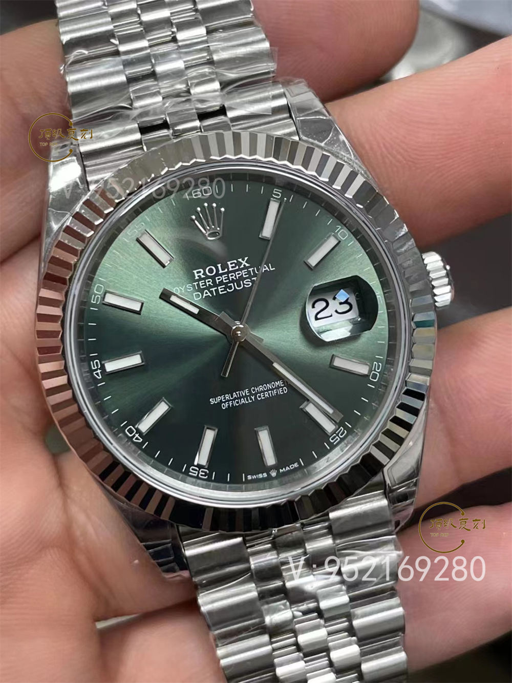 VS厂劳力士日志型薄荷绿盘3235评测:清新色彩与精湛工艺的结合-复刻表