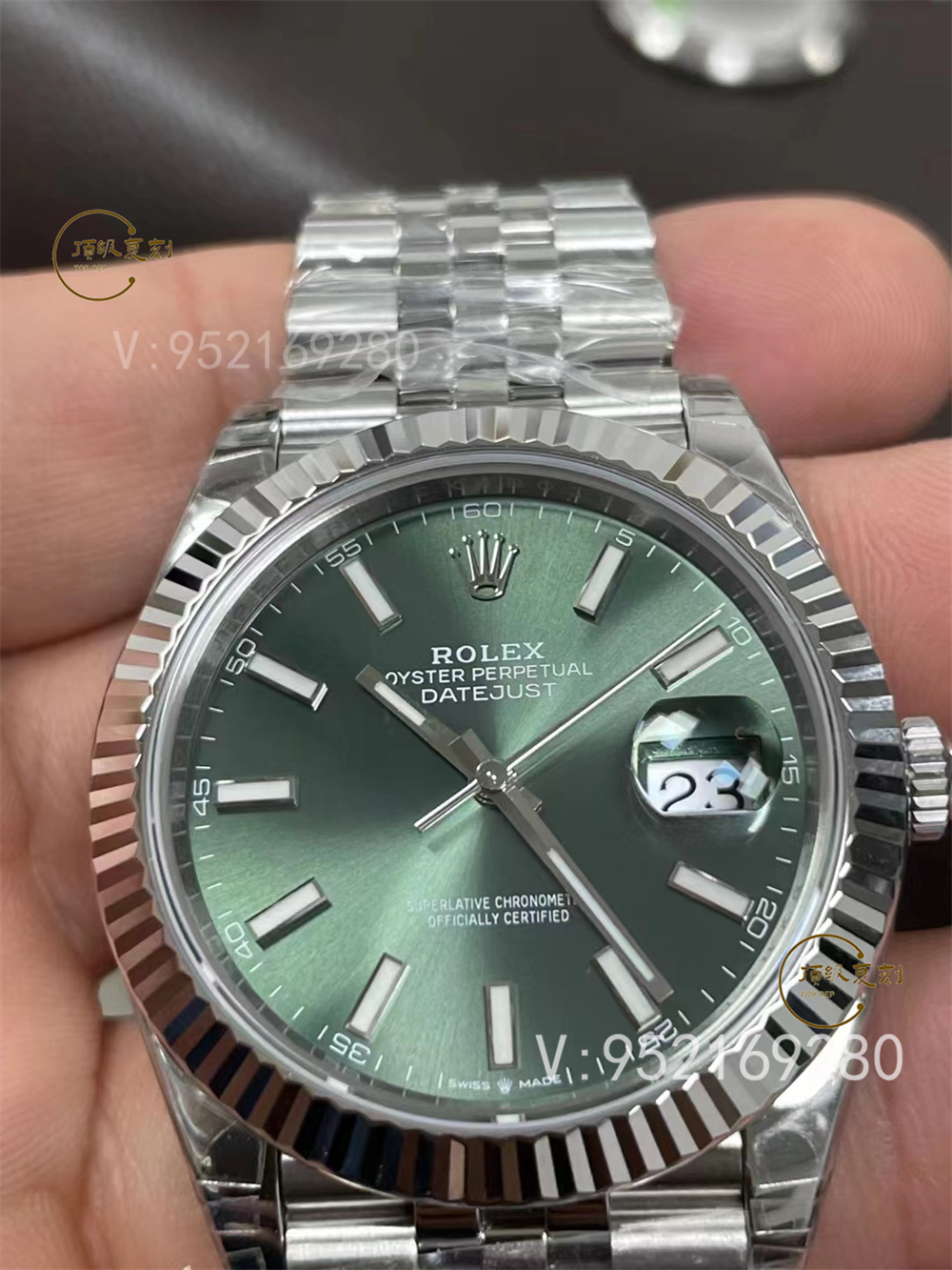 VS厂劳力士日志型薄荷绿盘3235评测:清新色彩与精湛工艺的结合-复刻表
