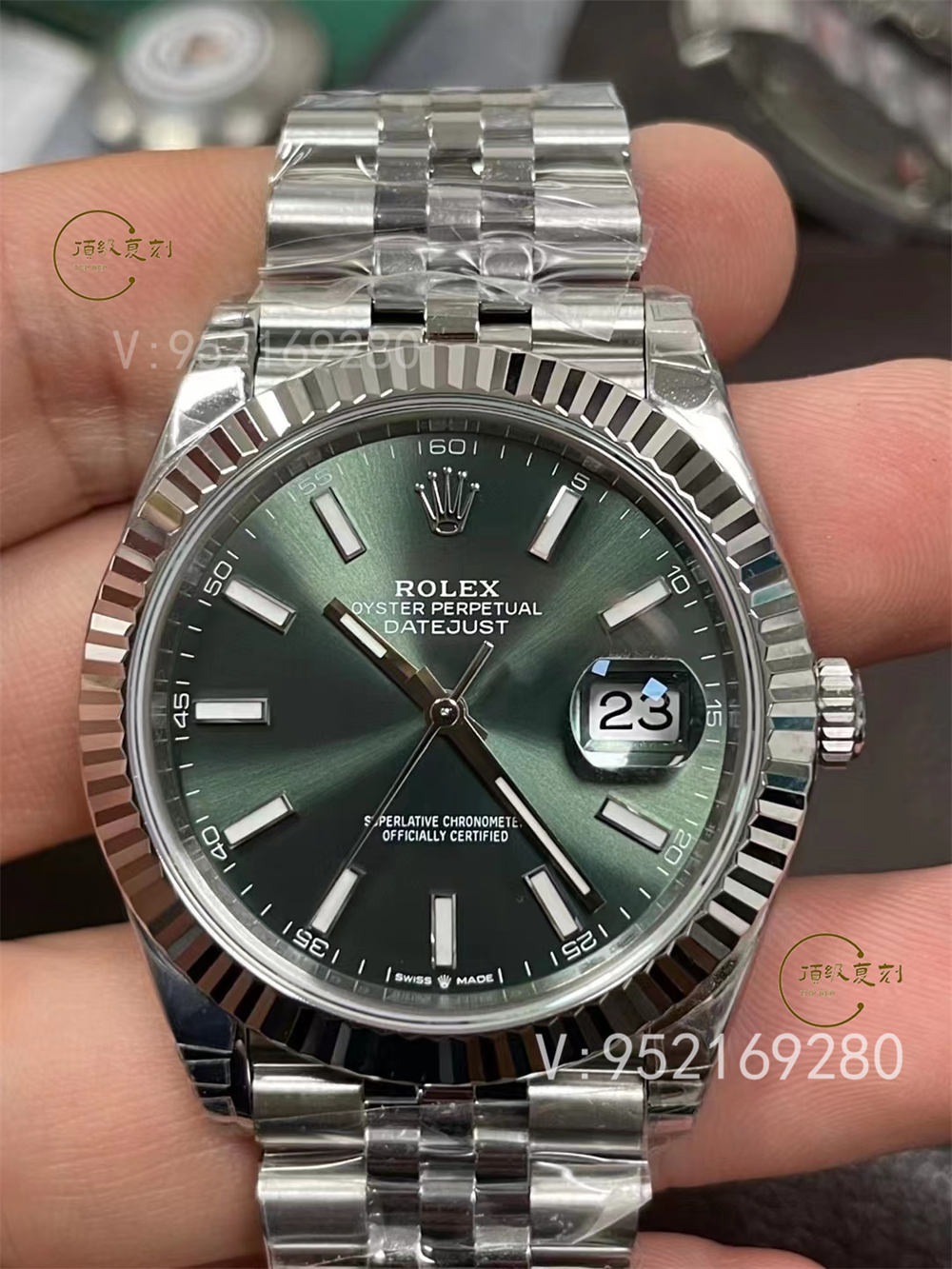 VS厂劳力士日志型薄荷绿盘3235评测:清新色彩与精湛工艺的结合-复刻表