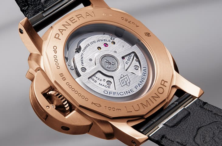 沛纳海Luminor PAM01641改以Goldtech红金搭配实用两地时间功能-复刻表