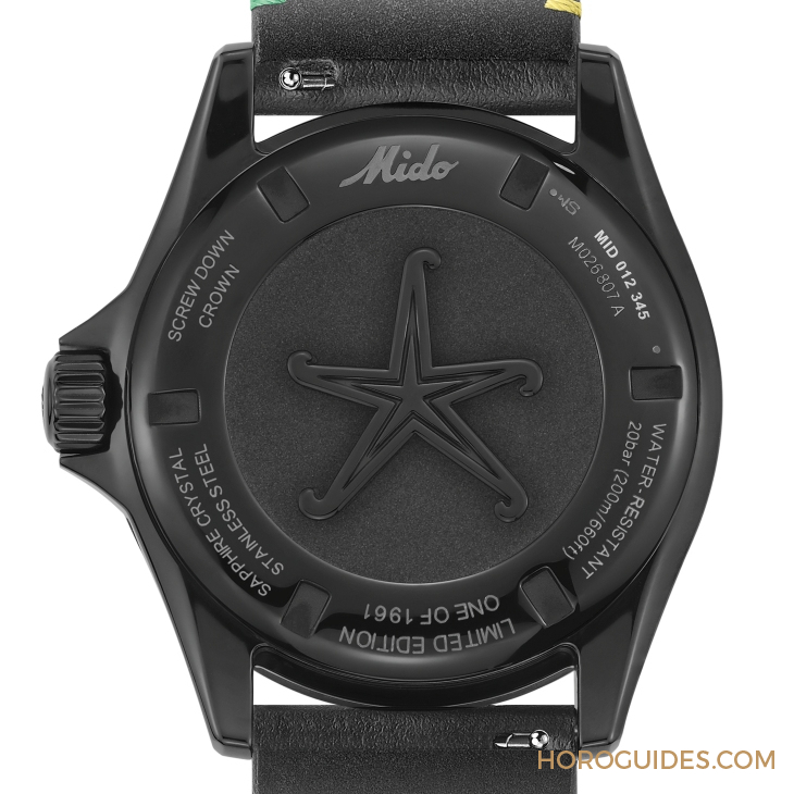 MIDO - OCEAN STAR - M026.807.33.051.00 - 漆黑中的复古「彩虹圈」！ MIDO再度推出Ocean Star Decompression Timer 1961复刻限量版