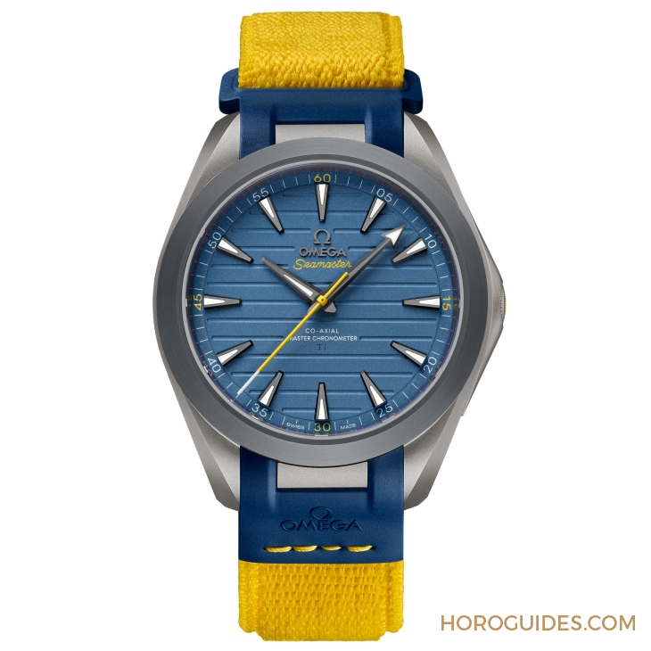 OMEGA - SEAMASTER - 220.92.41.21.03.002 - 超轻钛金！ OMEGA为奥运金牌得主Armand Duplantis推出新款Seamaster Aqua Terra Ultra Light
