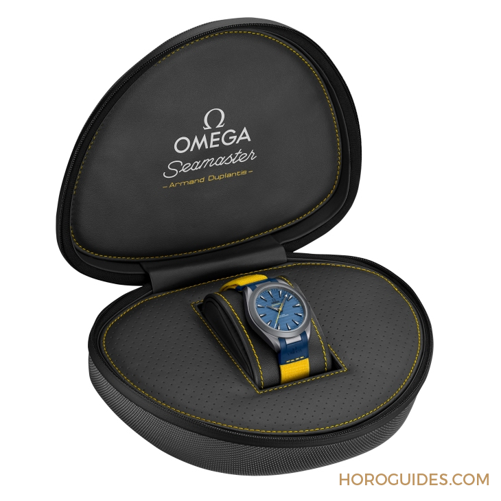 OMEGA - SEAMASTER - 220.92.41.21.03.002 - 超轻钛金！ OMEGA为奥运金牌得主Armand Duplantis推出新款Seamaster Aqua Terra Ultra Light